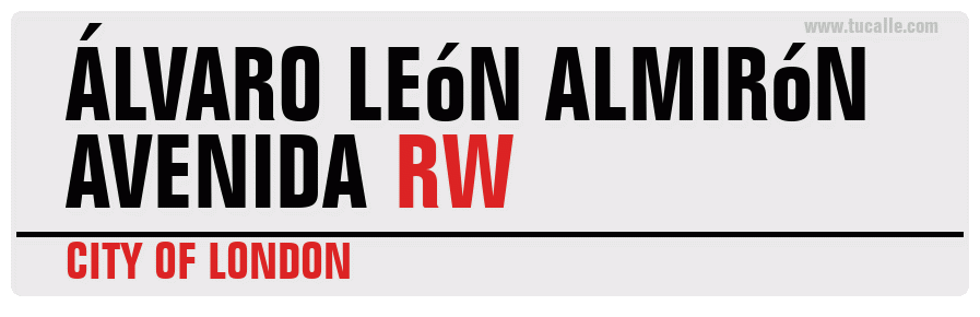 cartel_de_avenida-de-Álvaro León Almirón _en_londres